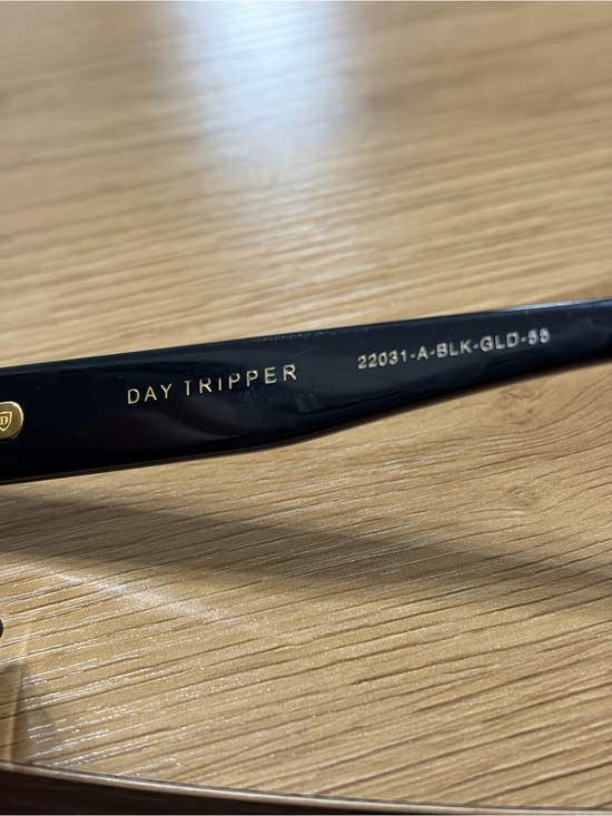 DITA Black Day Tripper Sunglasses with Gold Trim Gradient Lenses Made in Japan main image 13